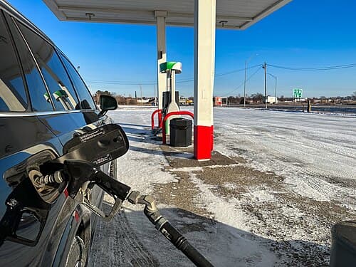 Gas station in Stuart, Iowa